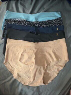 Victoria's Secret Hipster Briefs - Light Blue, Leopard, Navy, Black, Nude 5-pack